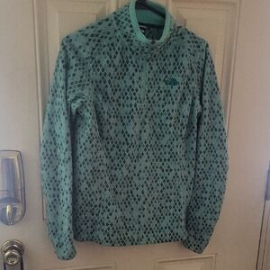 The North Face Teal Patterned Pullover